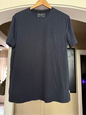 Eddie Bauer Men's Dark Navy Short Sleeve Crew Tee